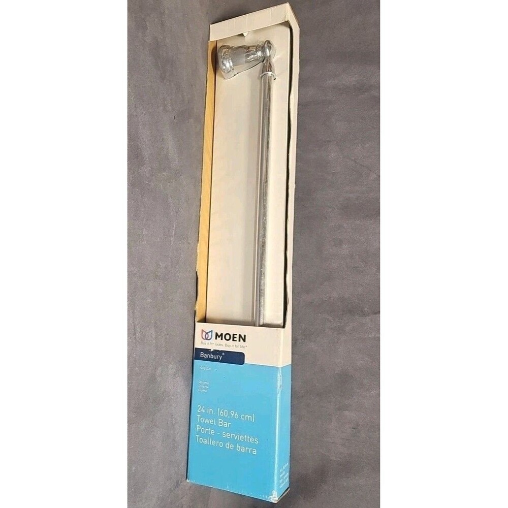 NEW Moen Banbury 24" Towel Bar Spot Resist - Chrome - Y2624CH